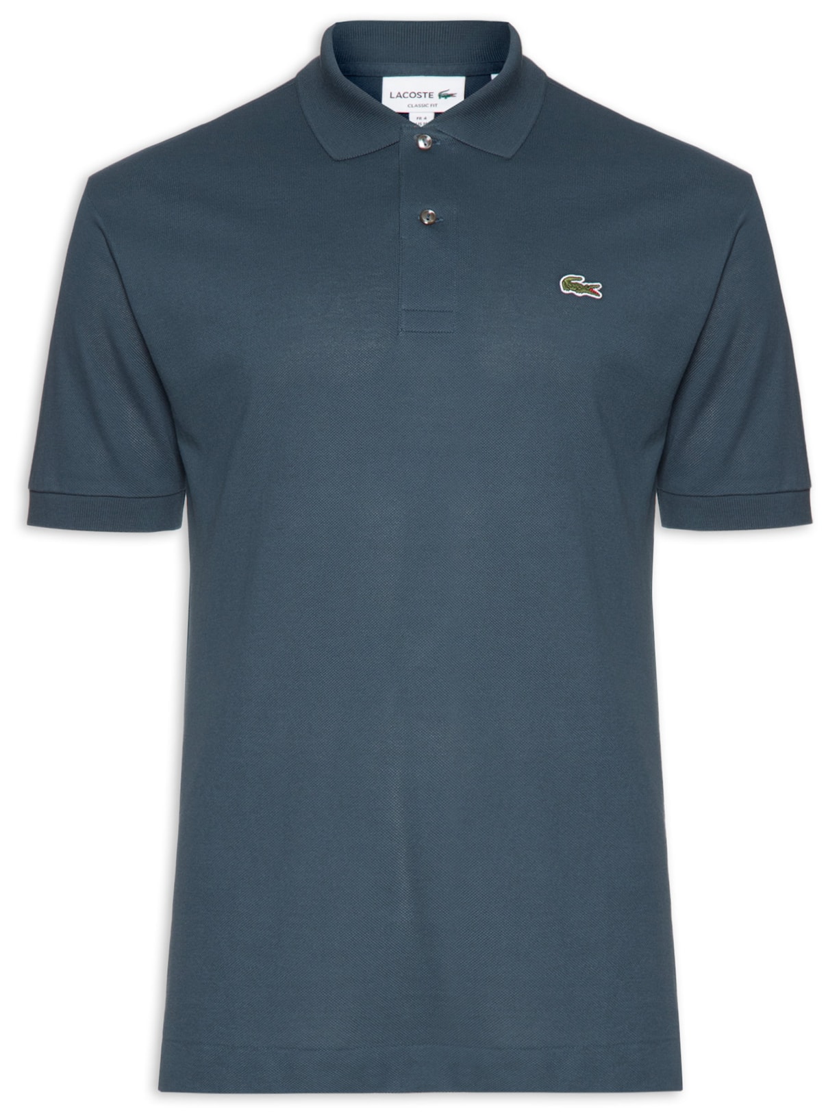 Polo Masculina Classic Fit L.12.12 Em Piquet De Algodão - Azul