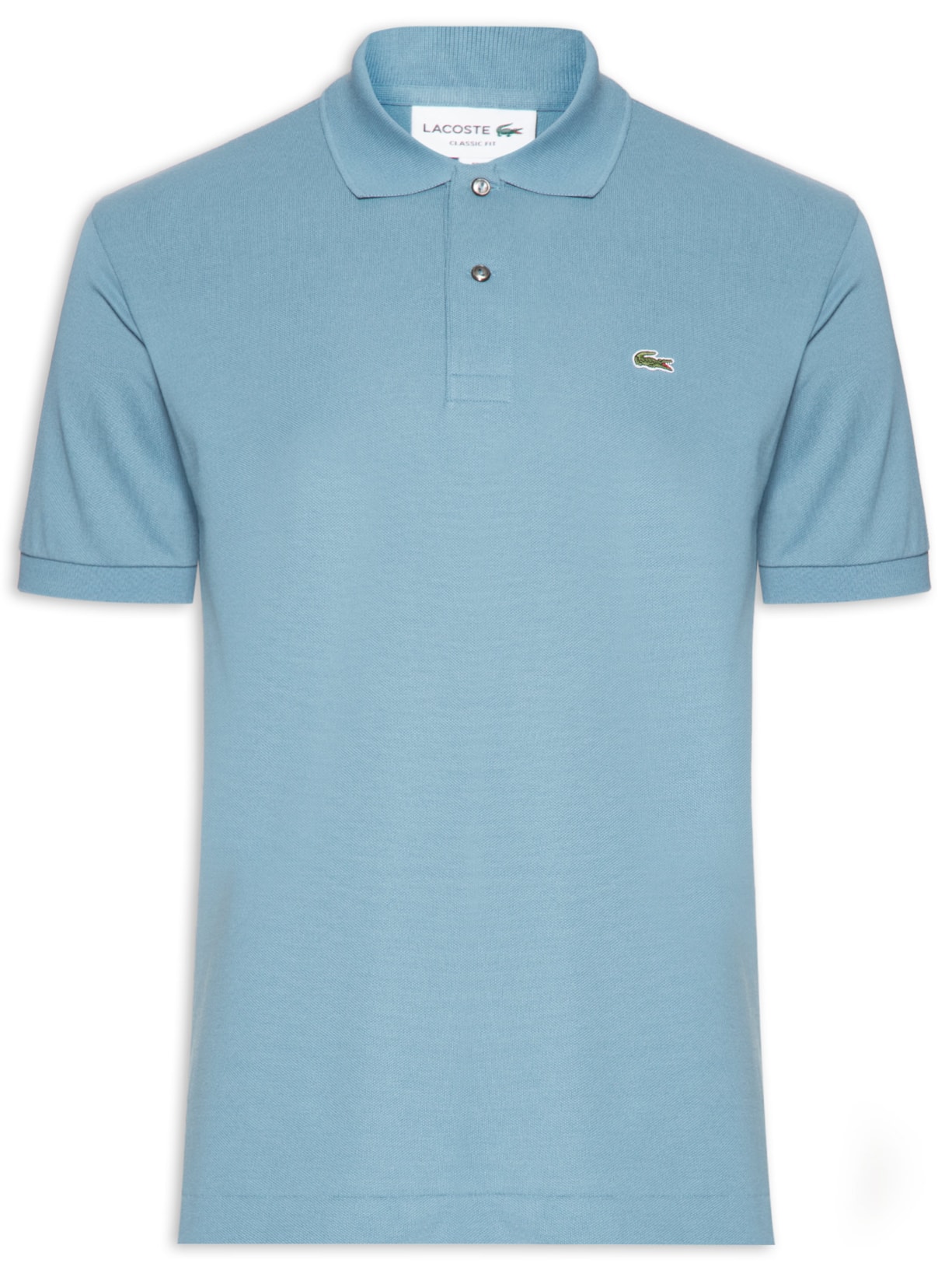 Polo Masculina Classic Fit L.12.12 Em Piquet De Algodão Azul Lacoste