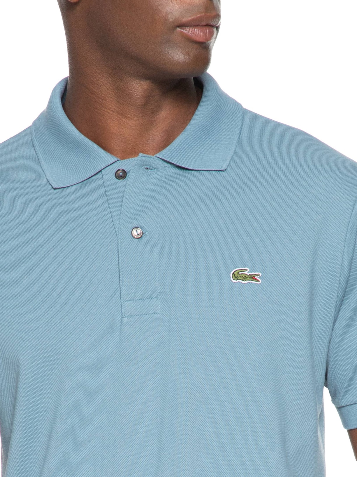 Polo Masculina Classic Fit L.12.12 Em Piquet De Algodão Azul Lacoste