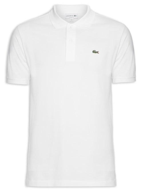 Polo Masculina Classic Fit L.12.12 Em Piquet De Algodão - Branco