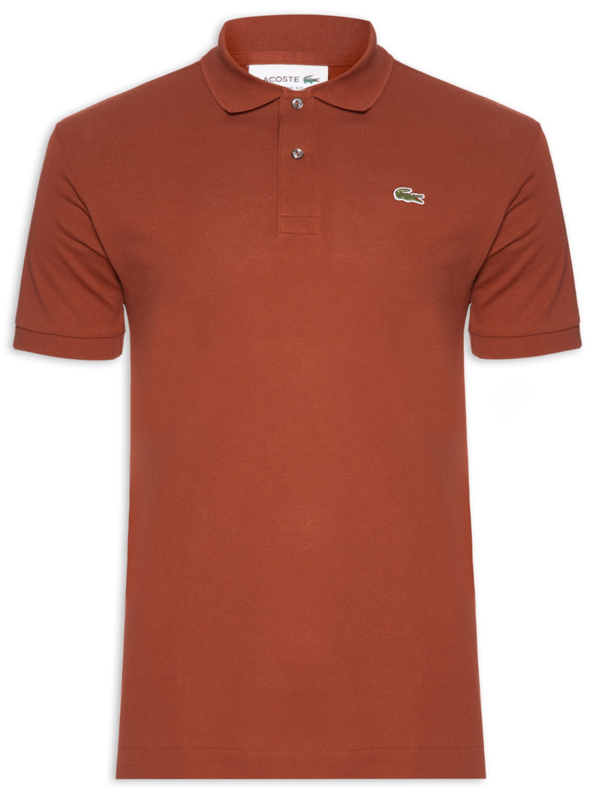 Polo Masculina Classic Fit L.12.12 Em Piquet De Algodão - Marrom