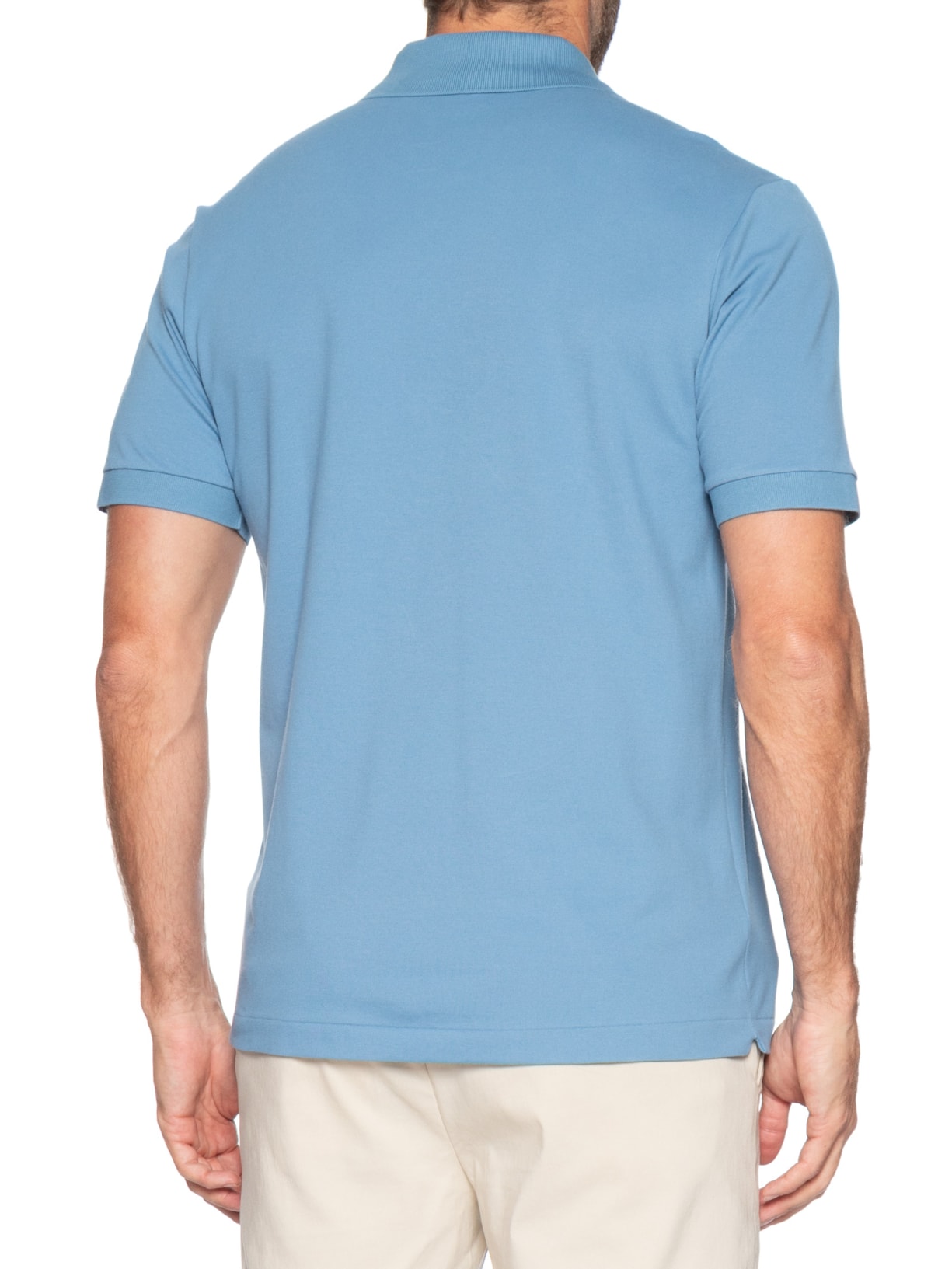 Polo Masculina Classic Fit L.12.12 Light Piquet Azul Lacoste