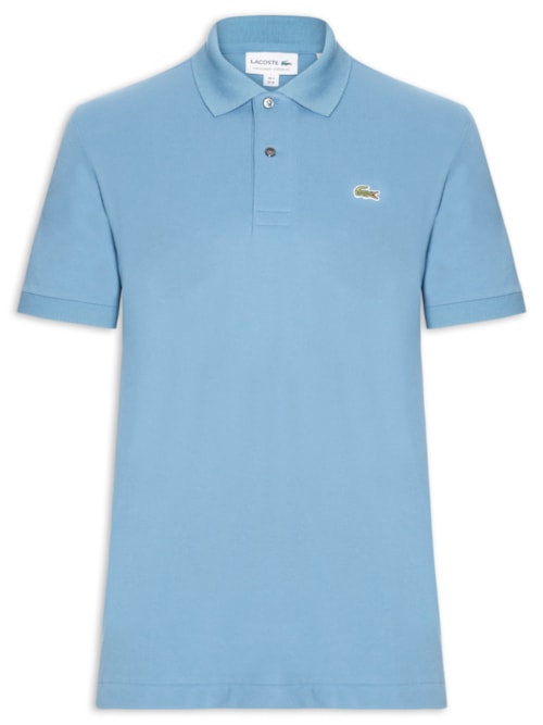 Polo Masculina Classic Fit L.12.12 Light Piquet - Azul