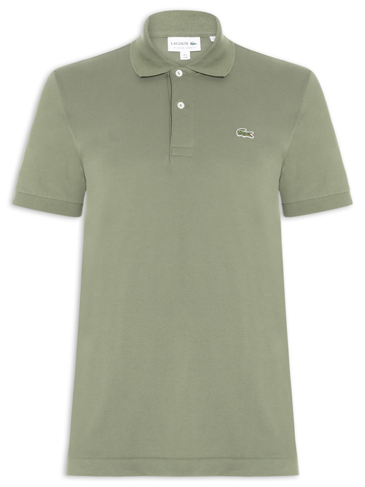 Polo Masculina Classic Fit L.12.12 Light Piquet - Verde