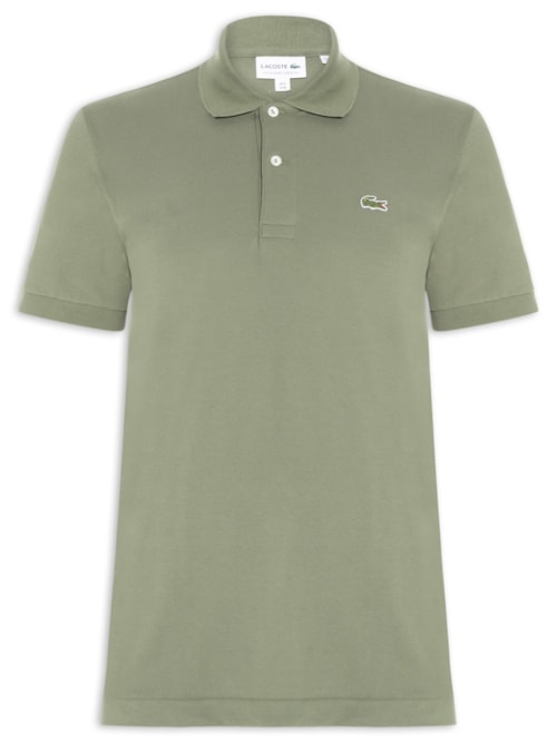 Polo Masculina Classic Fit L.12.12 Light Piquet - Verde