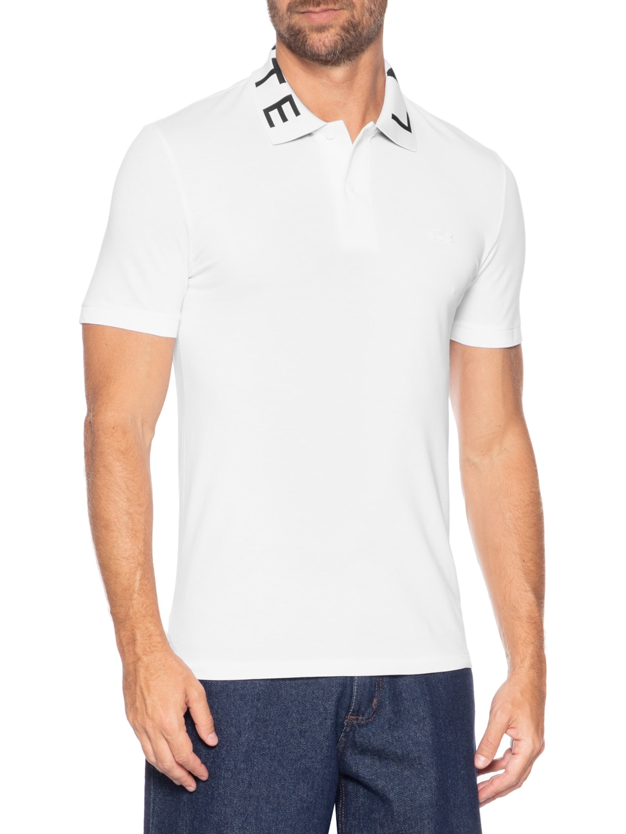Polo Masculina Classic Fit Movement Petit Piquet Branco Lacoste