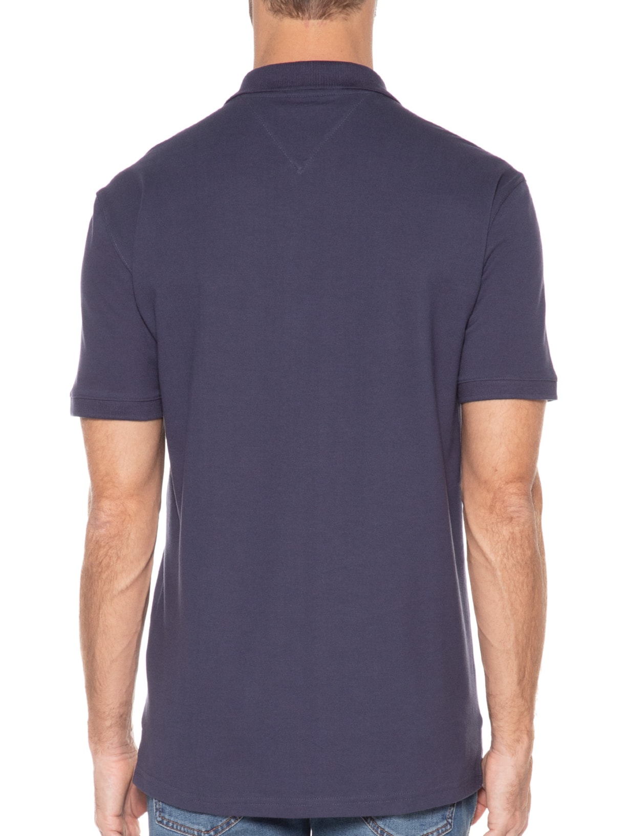 Polo Masculina Clássica Badge Azul Tommy Jeans