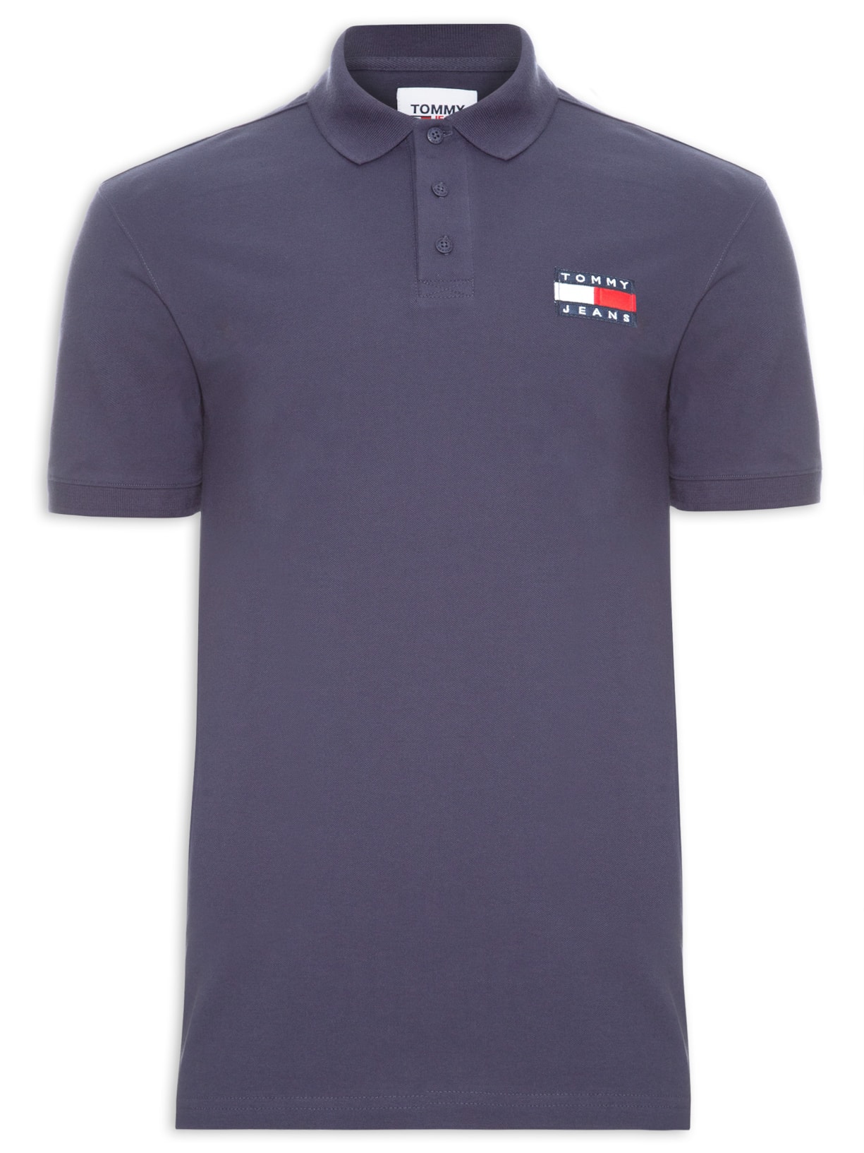 Polo Masculina Clássica Badge Azul Tommy Jeans