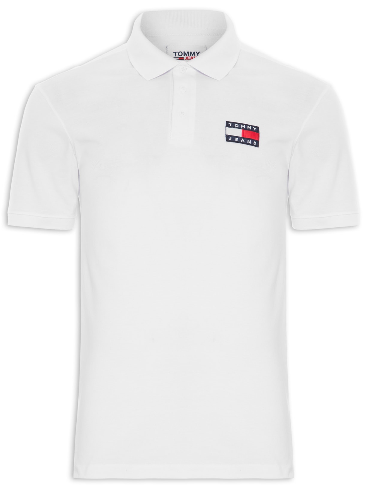 Polo Masculina Clássica Badge - Branco