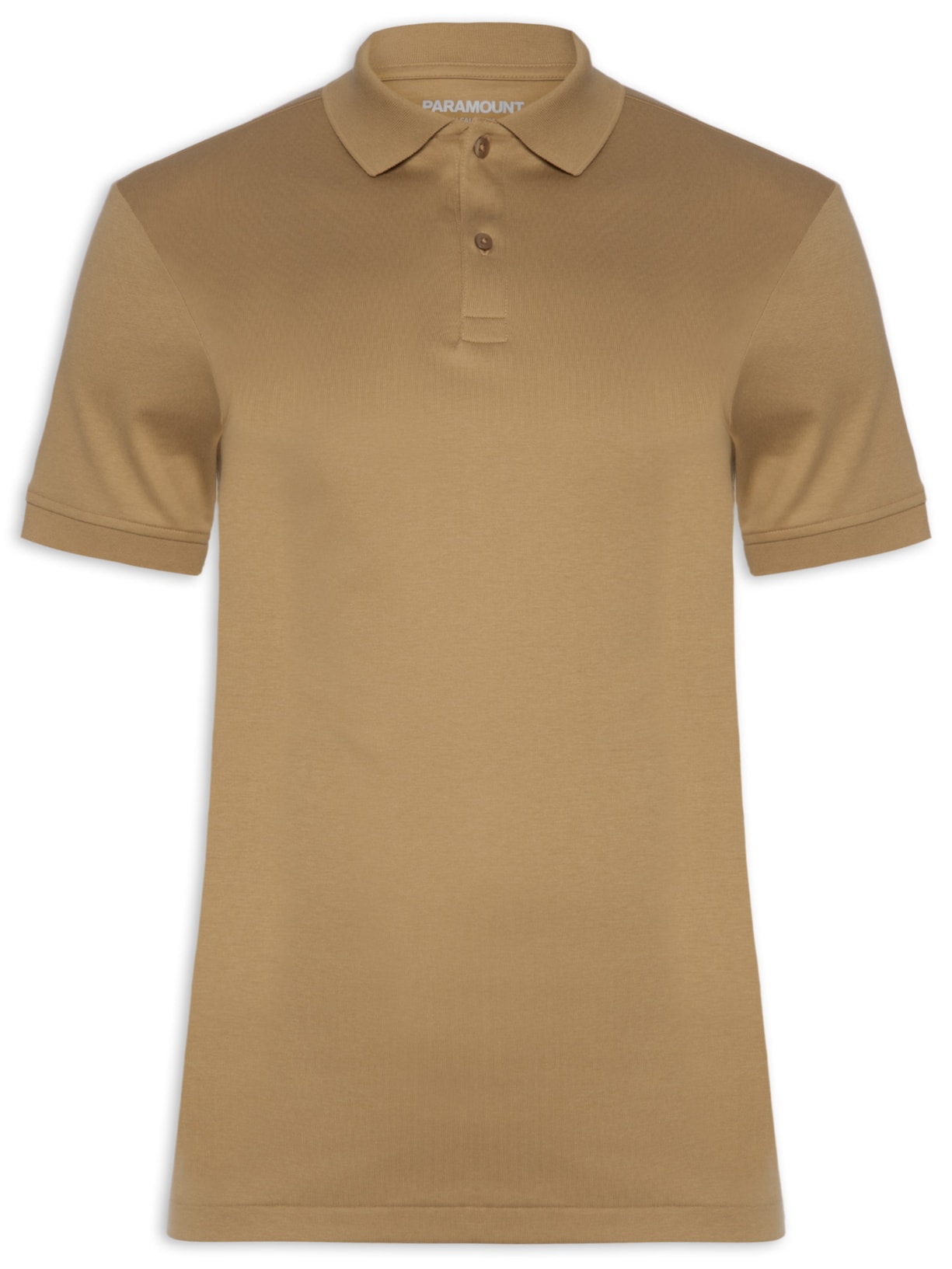 Polo Masculina Clássica Interlock Pima 50 - Bege