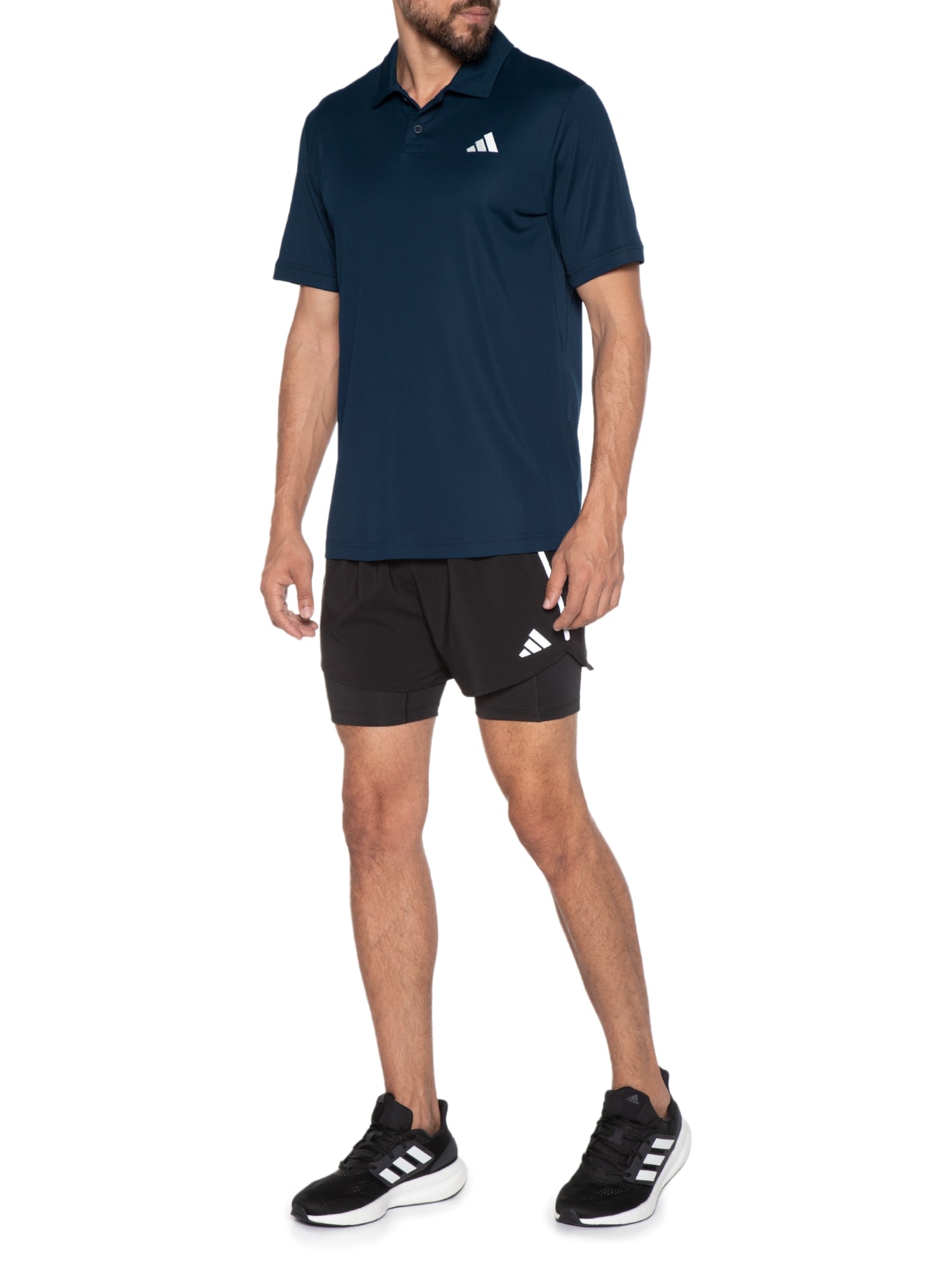 Polo Masculina Clubm Azul Adidas