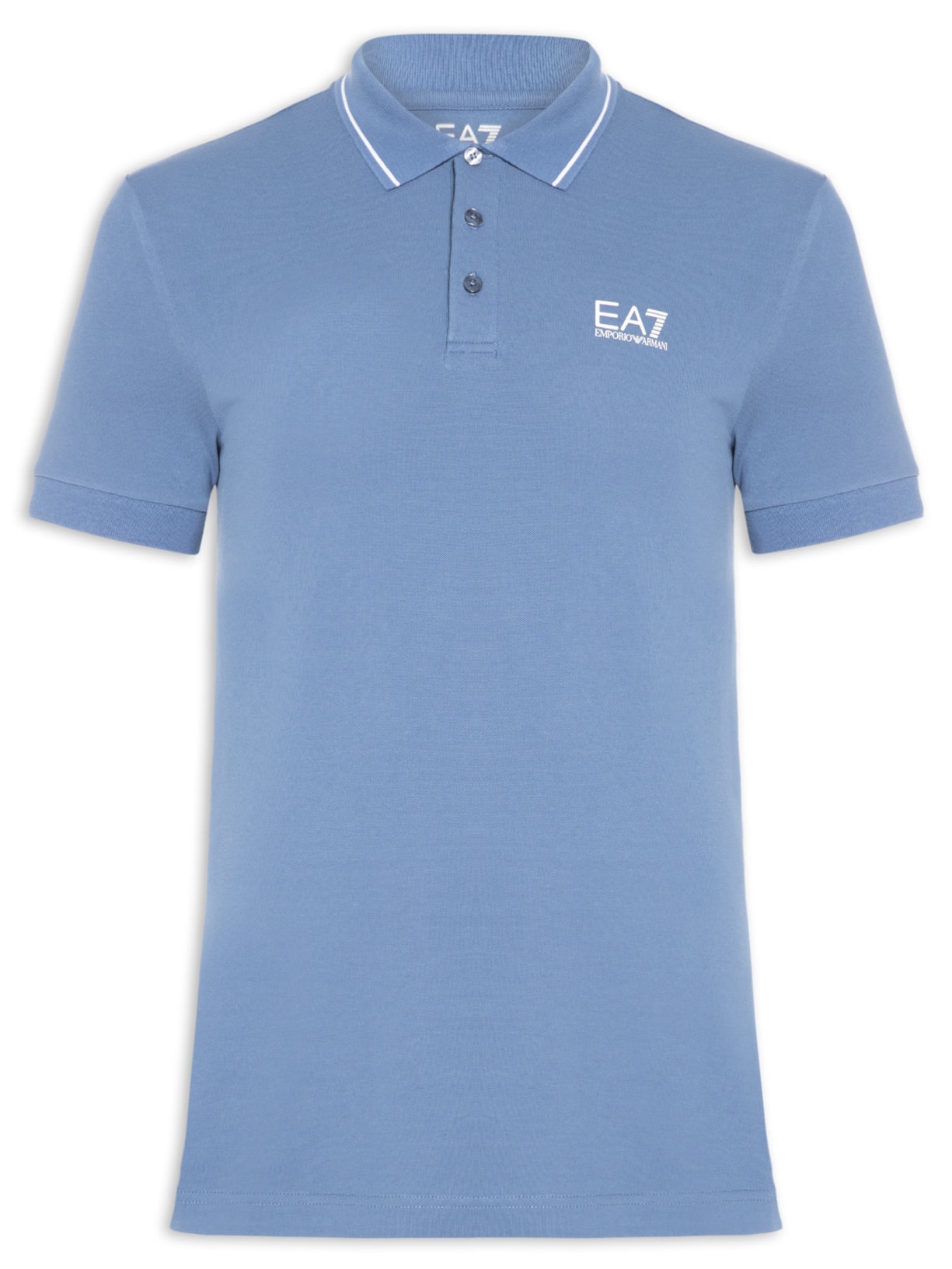 Polo Masculina Com Friso Train Core – Azul Ea7 Emporio Armani