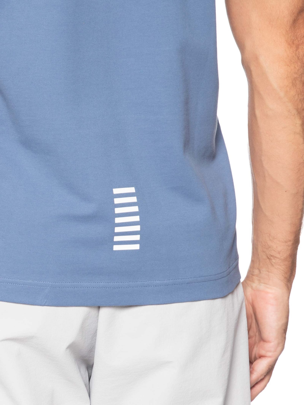 Polo Masculina Com Friso Train Core – Azul Ea7 Emporio Armani