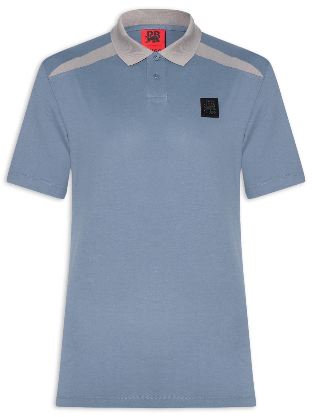 Polo Masculina Com Recortes Dunios - Collab Redbull - Cinza