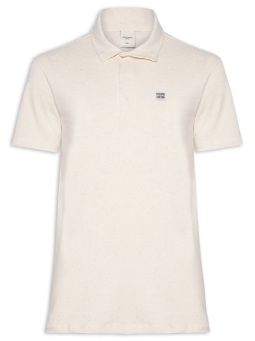 Polo Masculina Comfort Fit Linho Heritage - Off White