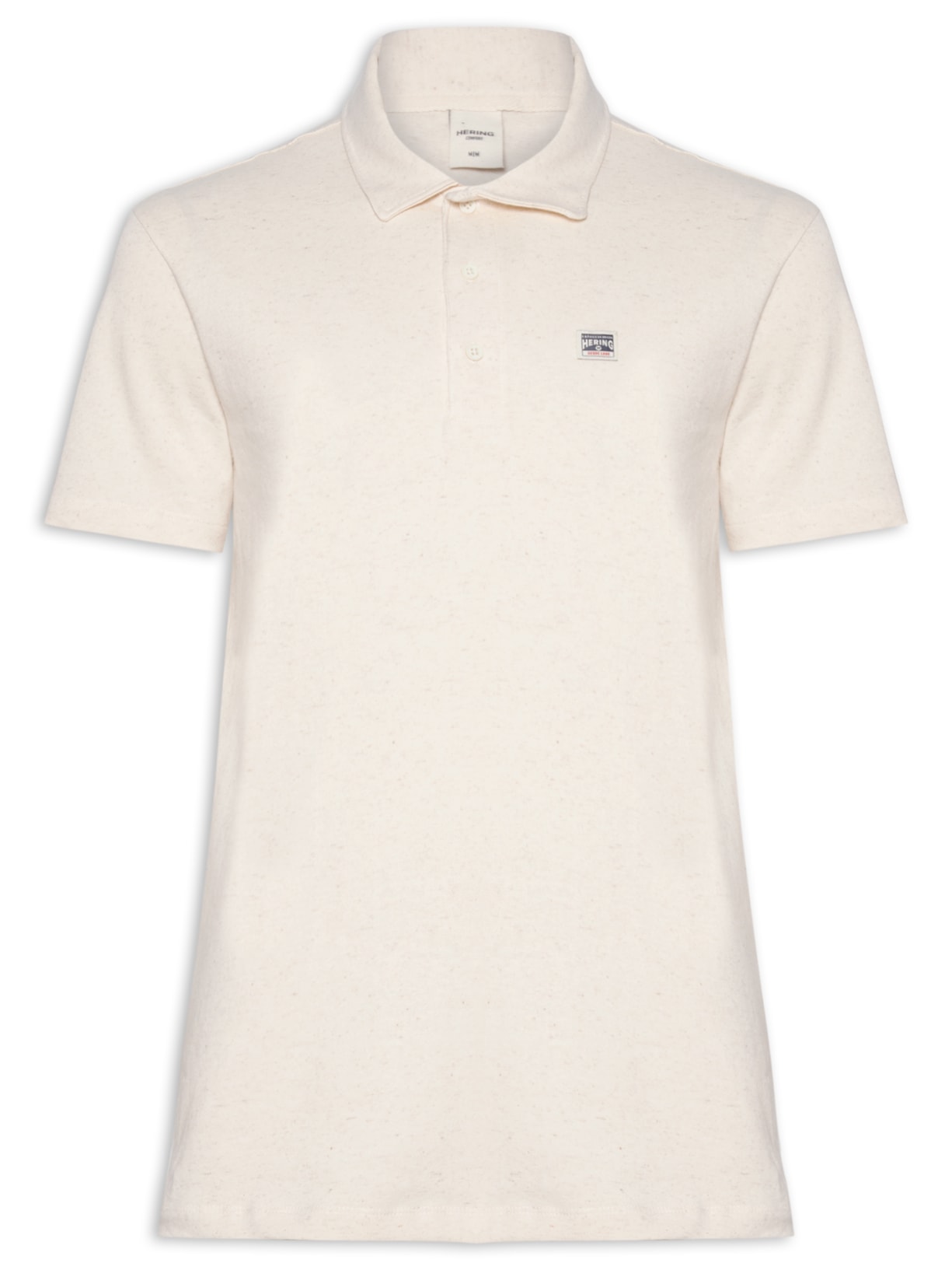 Polo Masculina Comfort Fit Linho Heritage - Off White