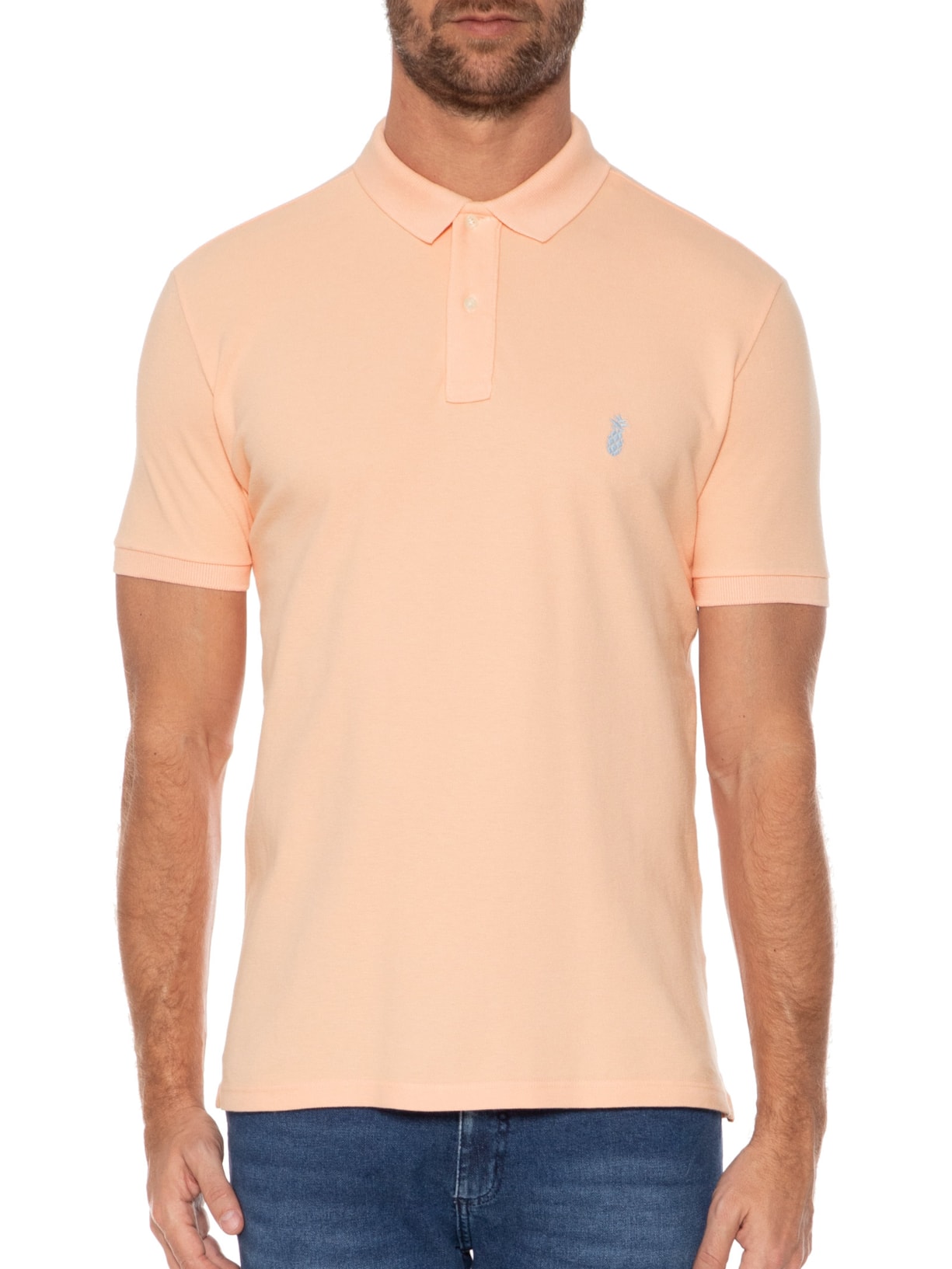 Polo Masculina Cool Laranja Pineapple