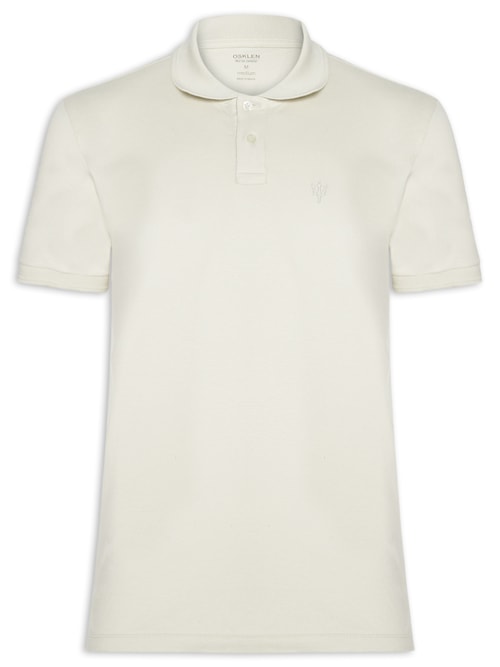 Pólo Masculina Coroa Comfort - Bege
