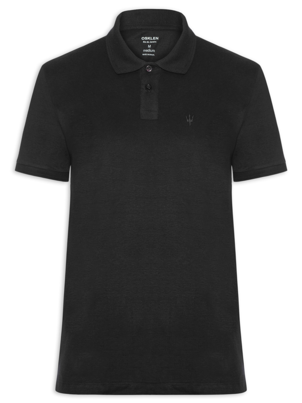 Pólo Masculina Coroa Comfort - Preto