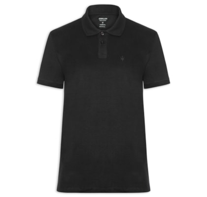 Pólo Masculina Coroa Comfort - Preto