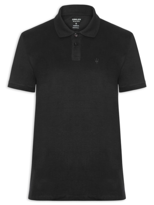 Pólo Masculina Coroa Comfort - Preto