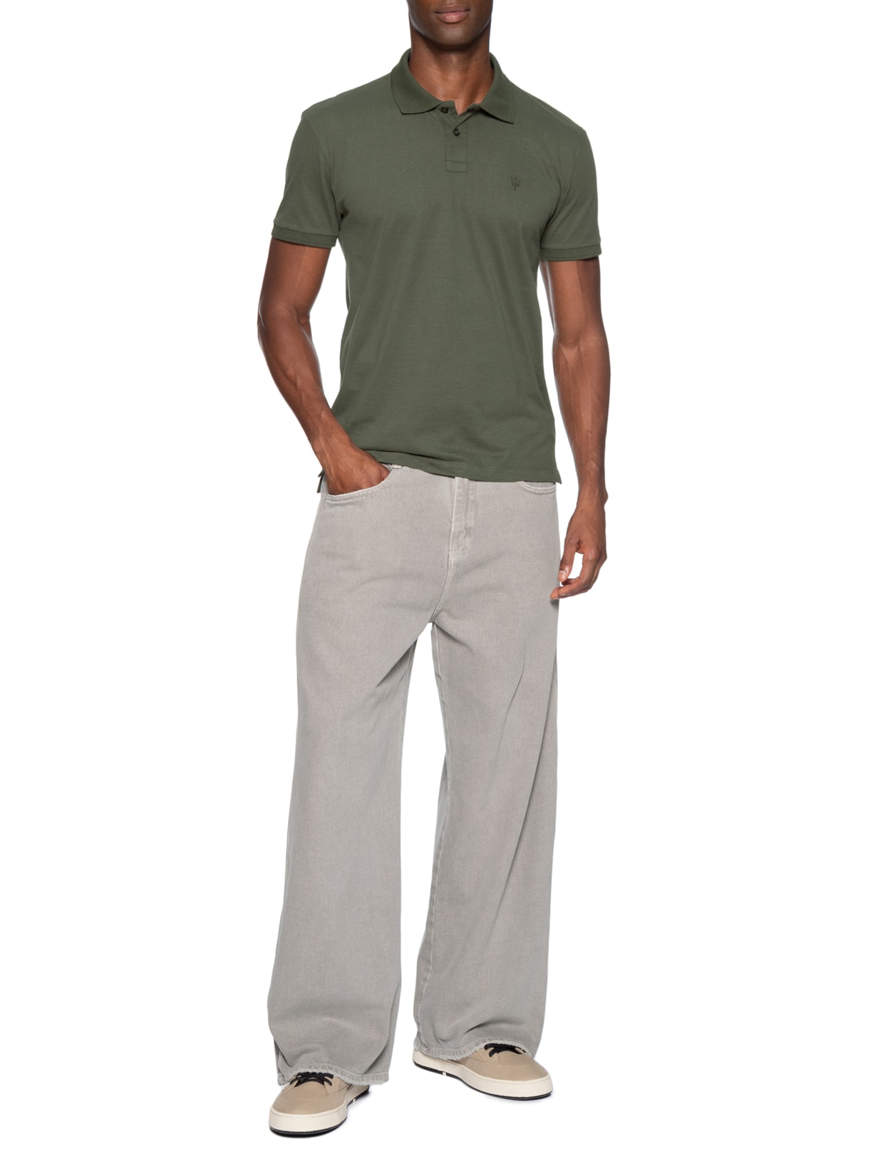 Pólo Masculina Coroa Comfort Verde Osklen