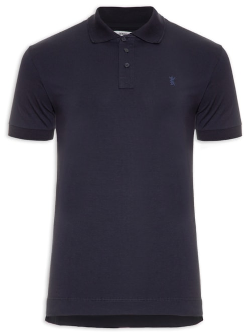 Polo Masculina Cotton Pima - Azul
