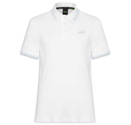 Polo Masculina Cotton Piquet Paddy - Branco