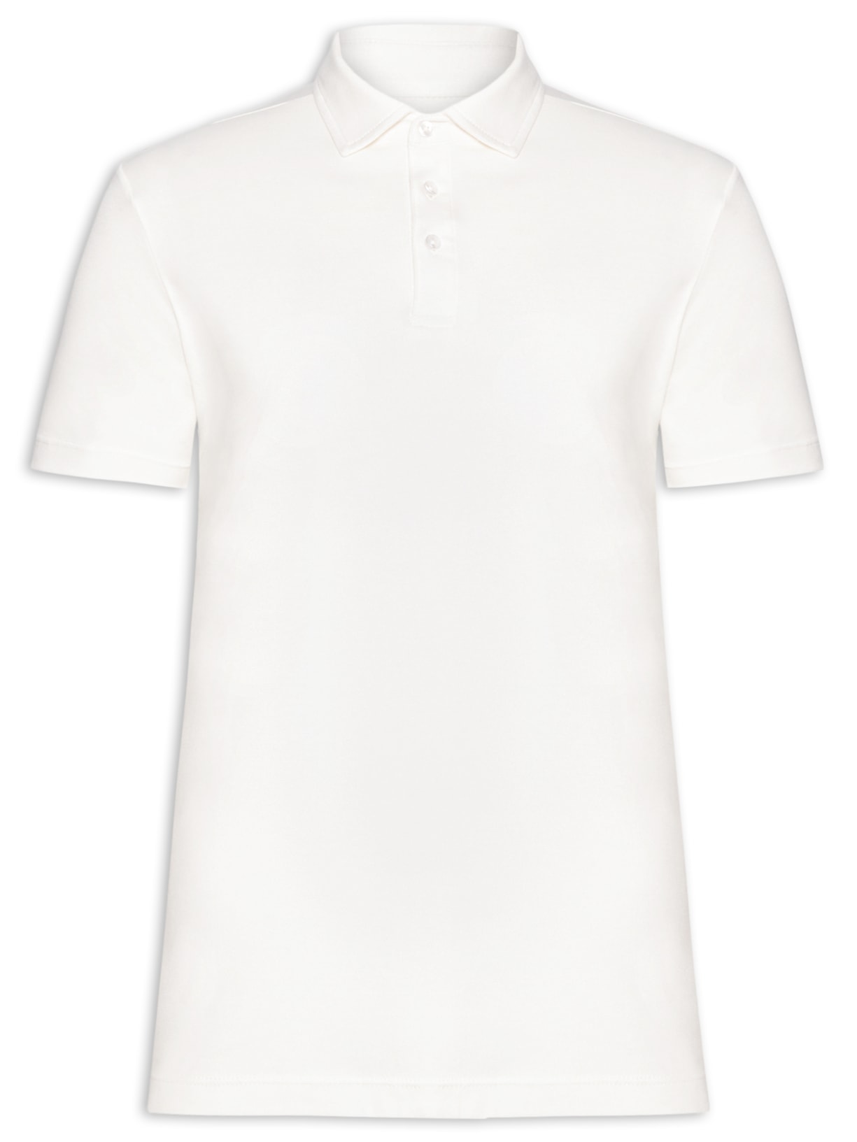 Polo Masculina Cotton Premium Manga Curta Branco Paramount Alfaiataria