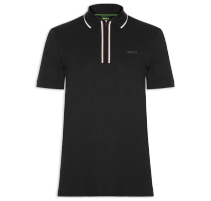 Polo Masculina Crew Neck TS-Logo Slim fit  - Preto