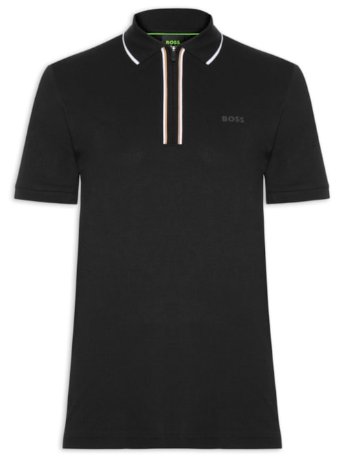 Polo Masculina Crew Neck TS-Logo Slim fit - Preto