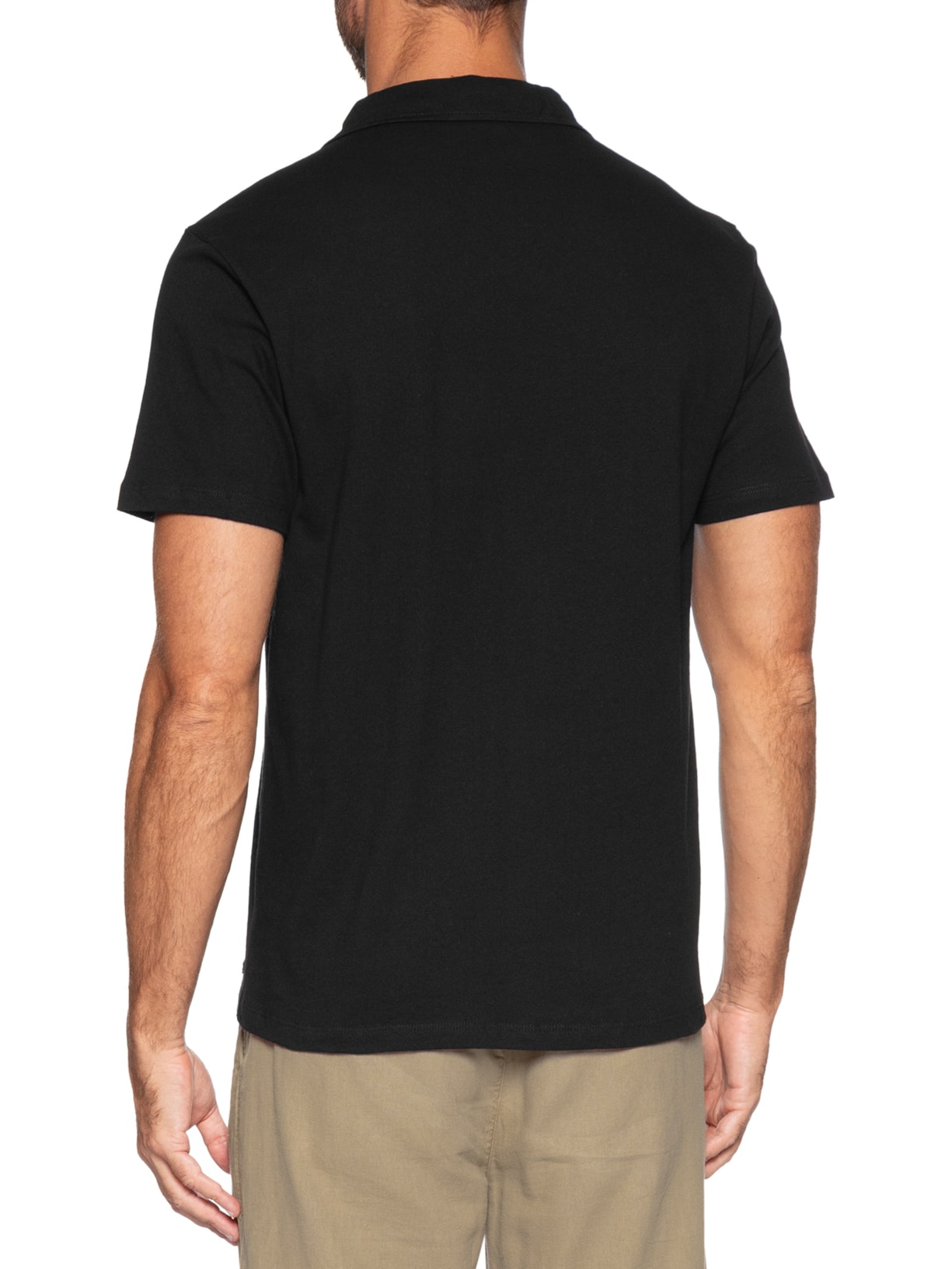 Polo Masculina Cusco Preto Austral