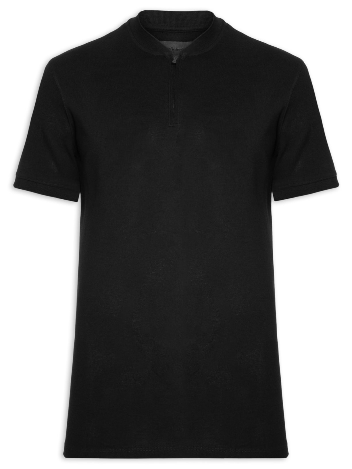 Polo Masculina Cycle Manga Curta - Preto