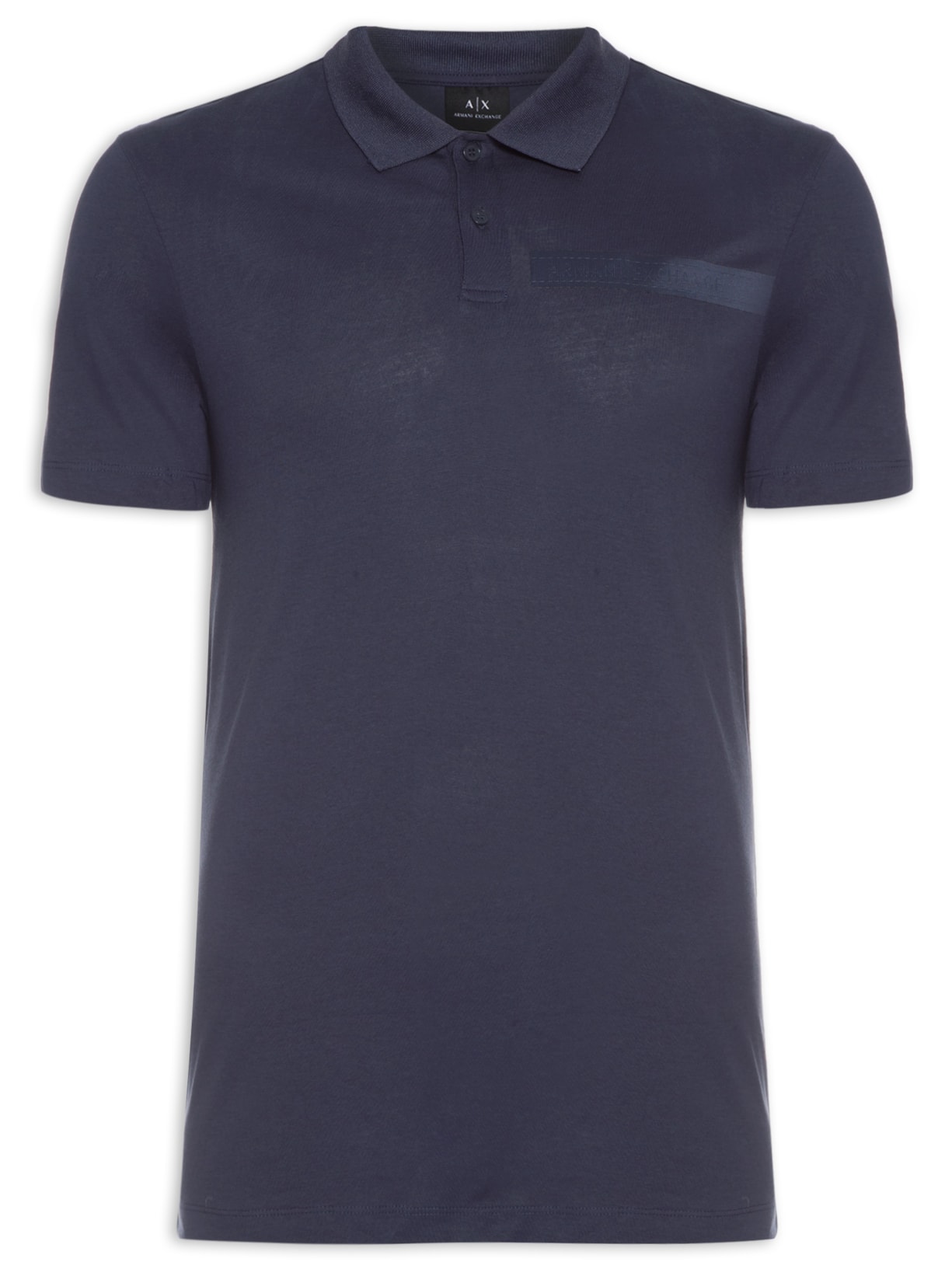 Polo Masculina De Malha Azul Armani Exchange