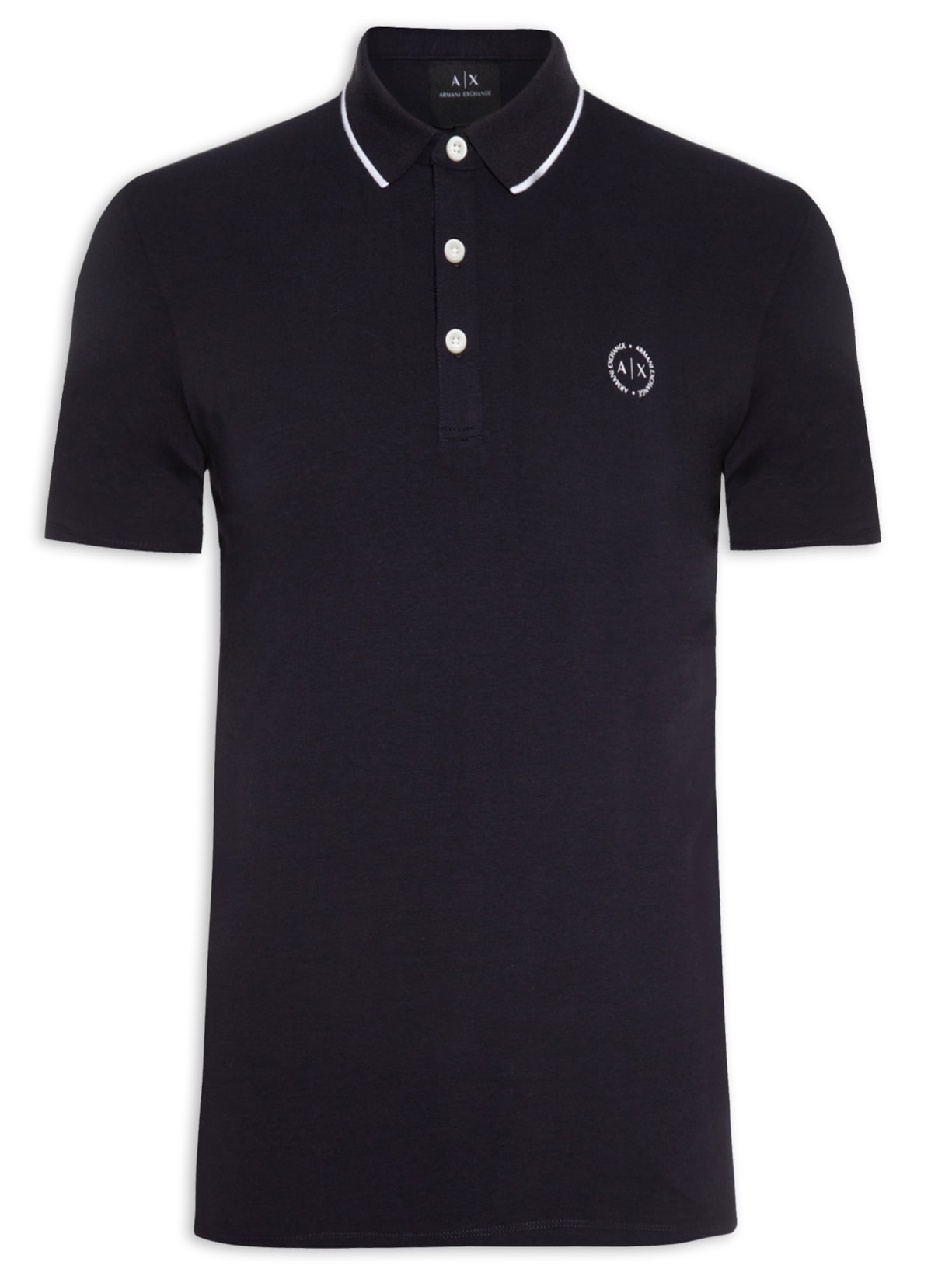 Polo Masculina De Malha - Azul Marinho