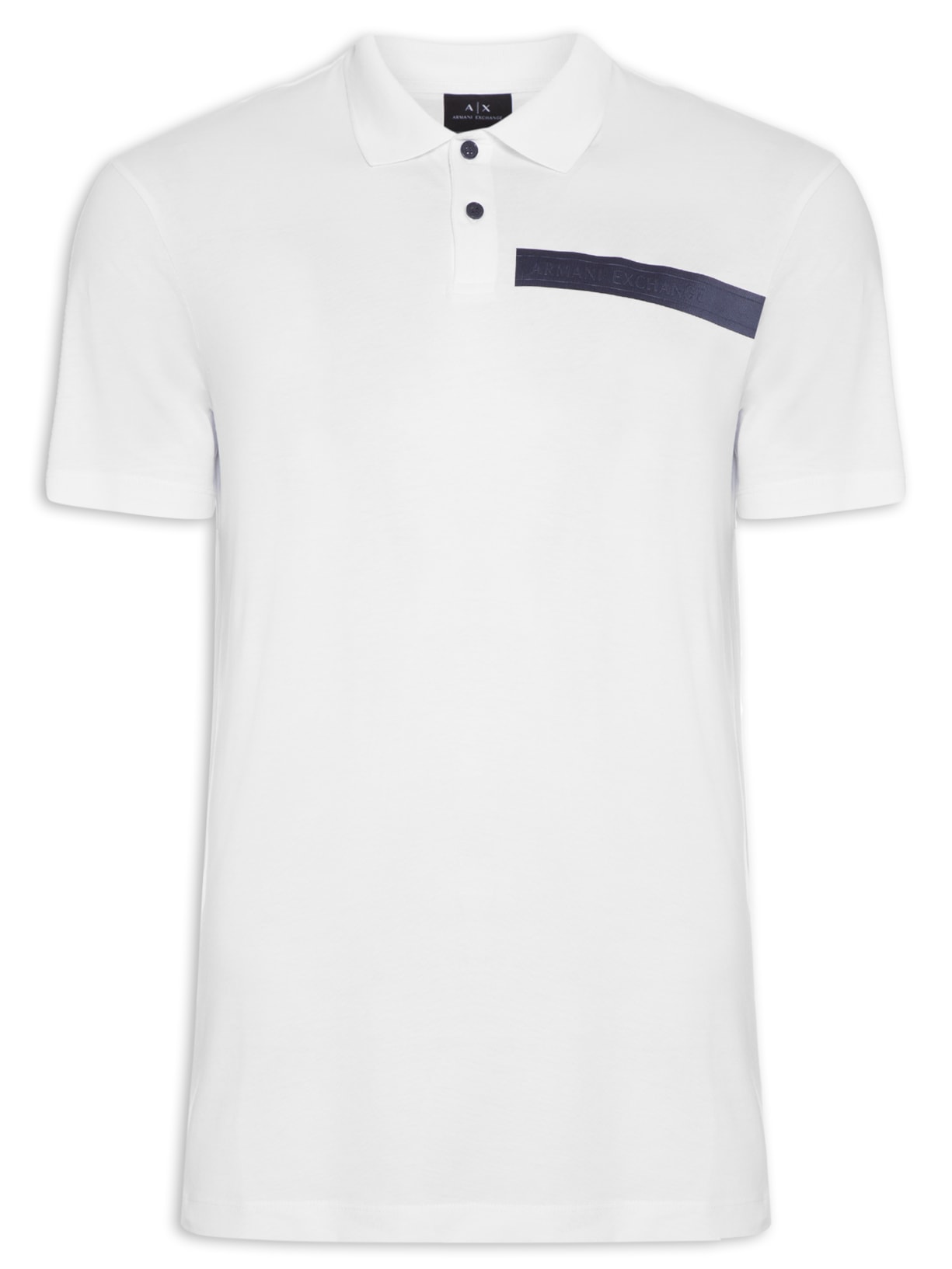 Polo Masculina De Malha - Branco