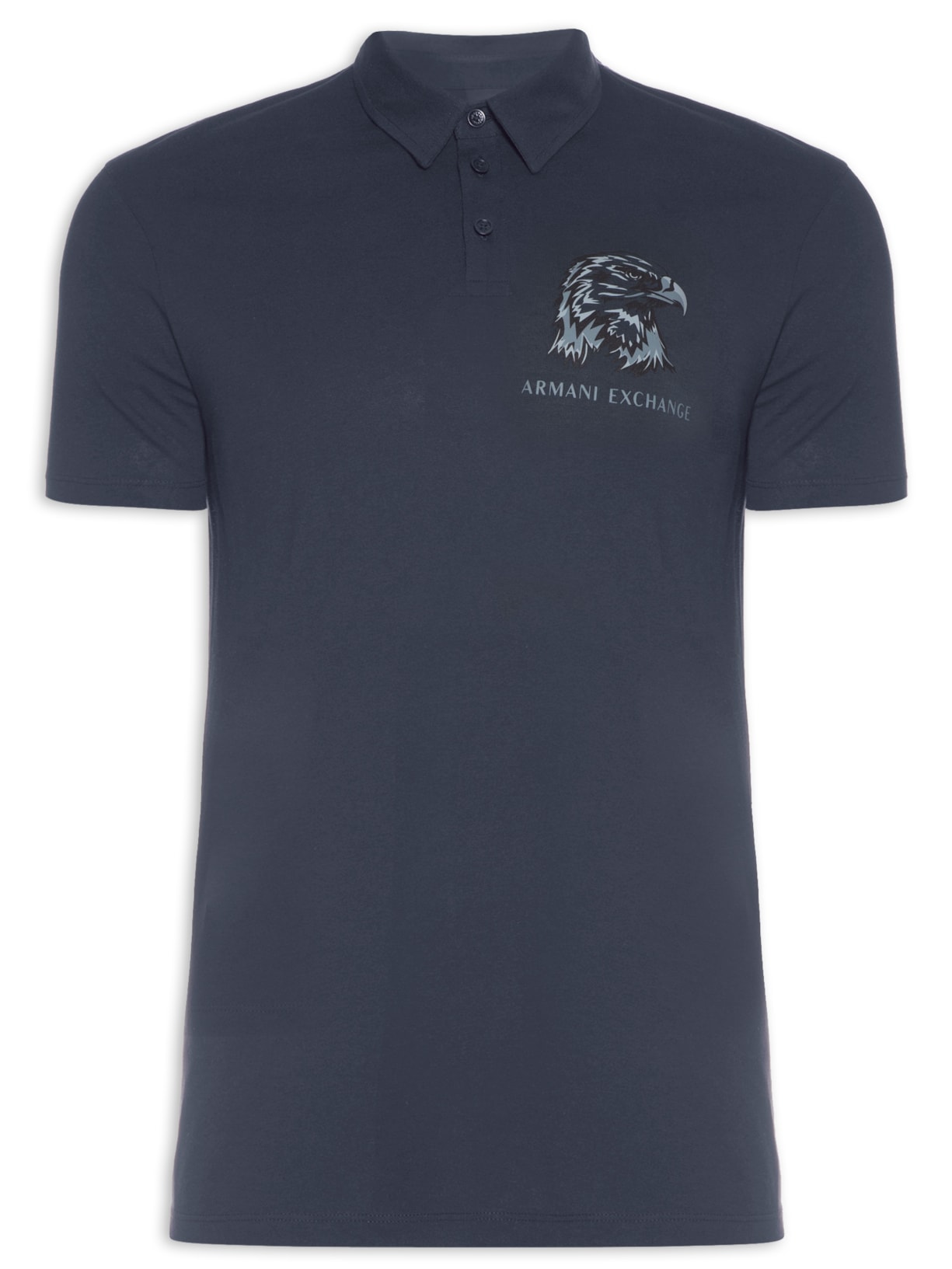 Polo Masculina De Malha Gavião - Azul