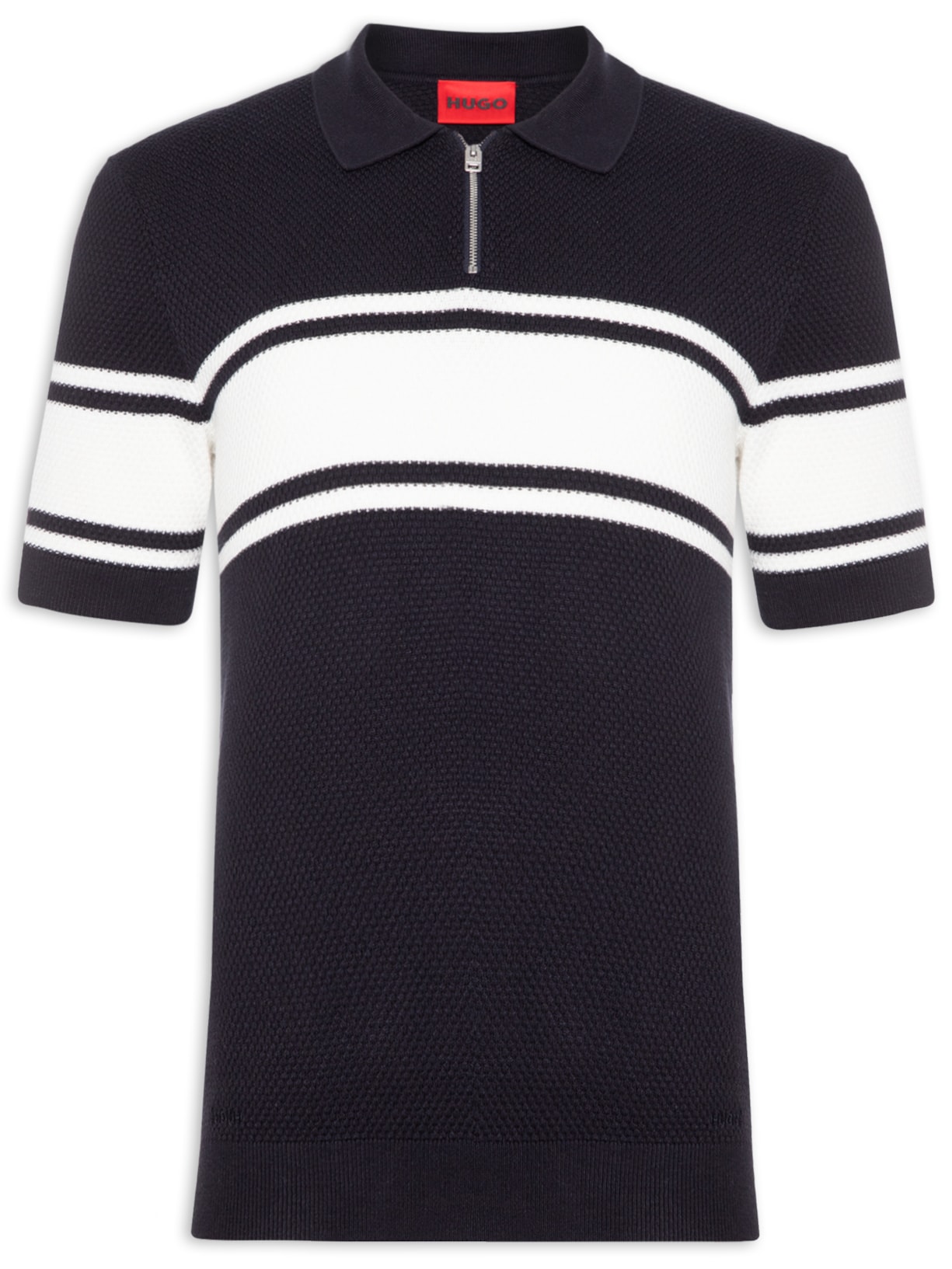 Polo Masculina De Tricot Sholton Azul Hugo