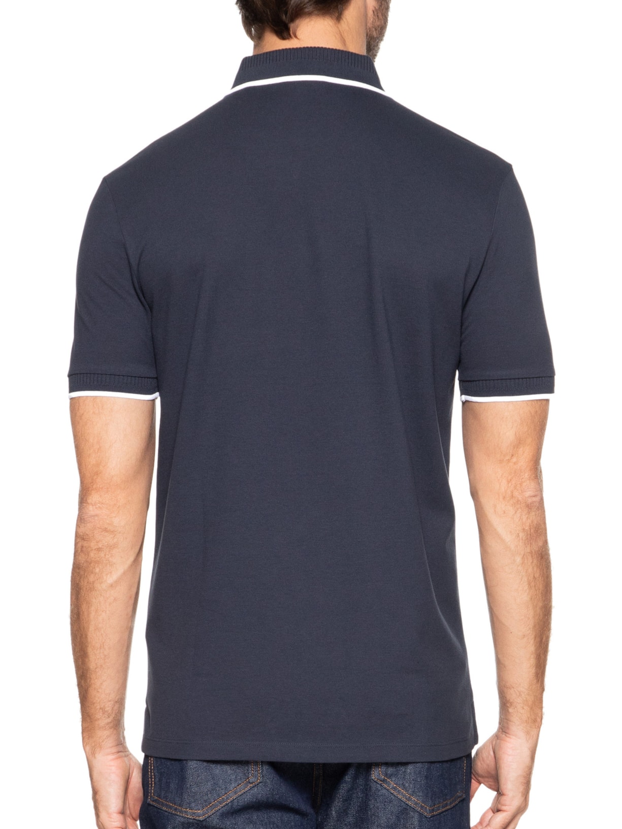 Polo Masculina Deresino Azul Hugo