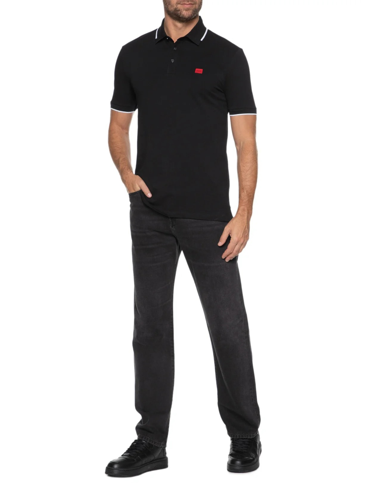 Polo Masculina Deresino232 Preto Hugo
