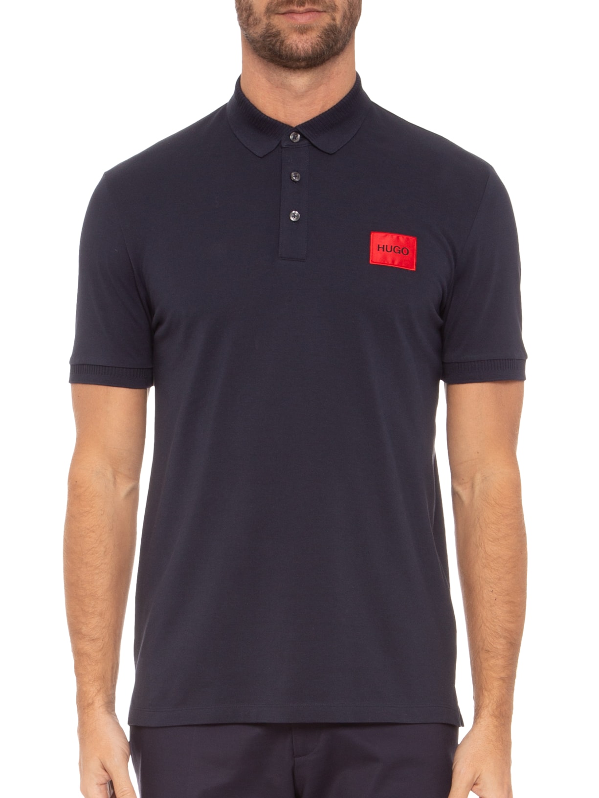 Polo Masculina Dereso Azul Hugo