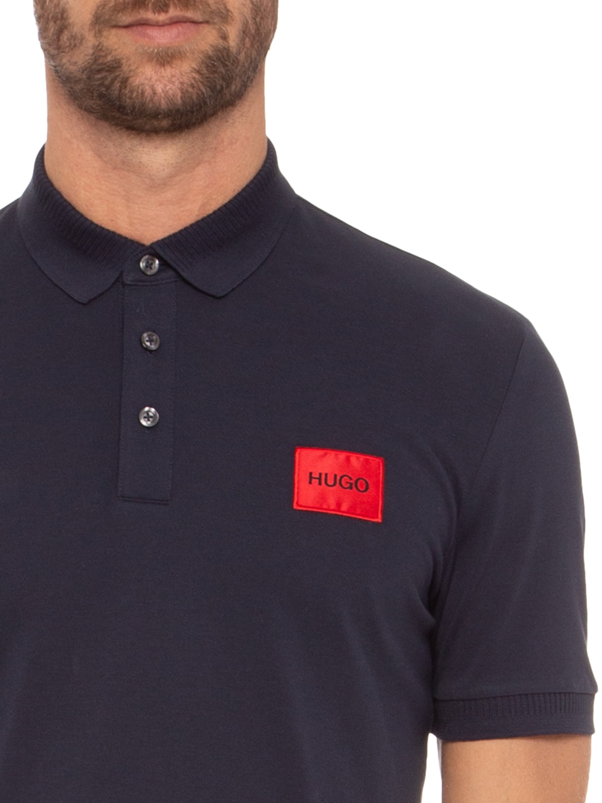 Polo Masculina Dereso Azul Hugo