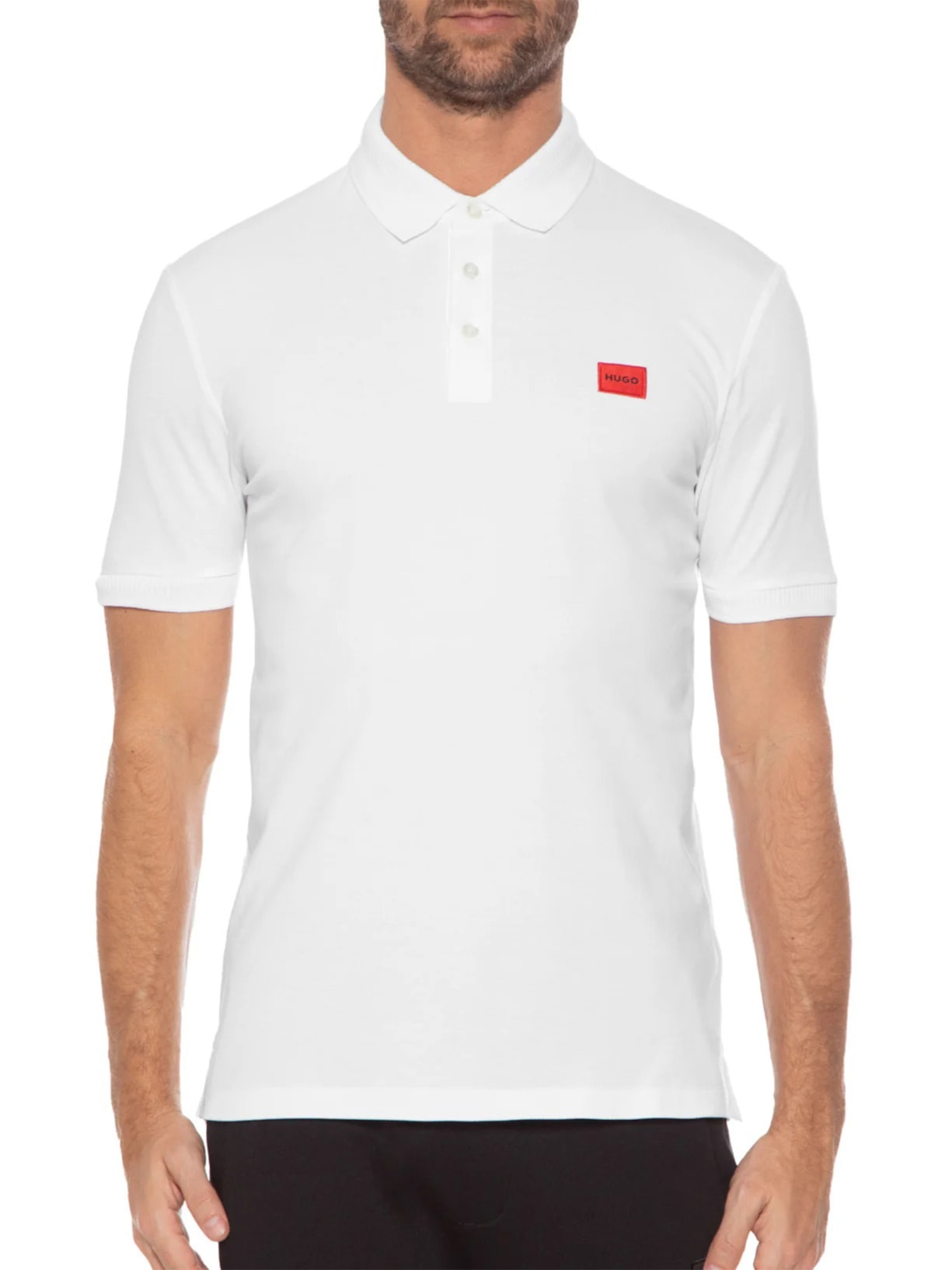 Polo Masculina Dereso Branco Hugo