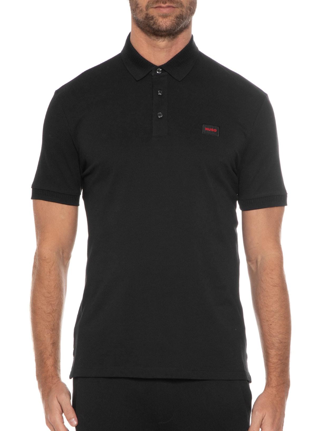 Polo Masculina Dereso Preto Hugo