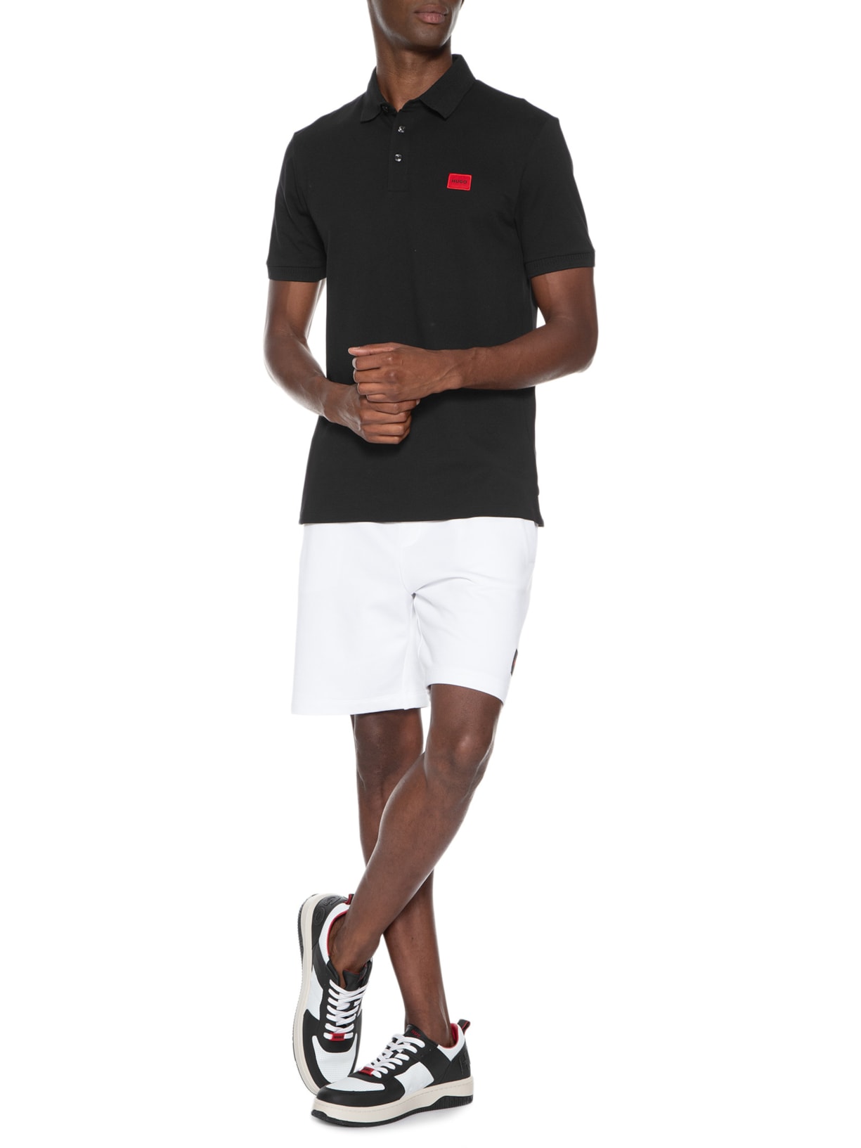 Polo Masculina Dereso  Preto Hugo