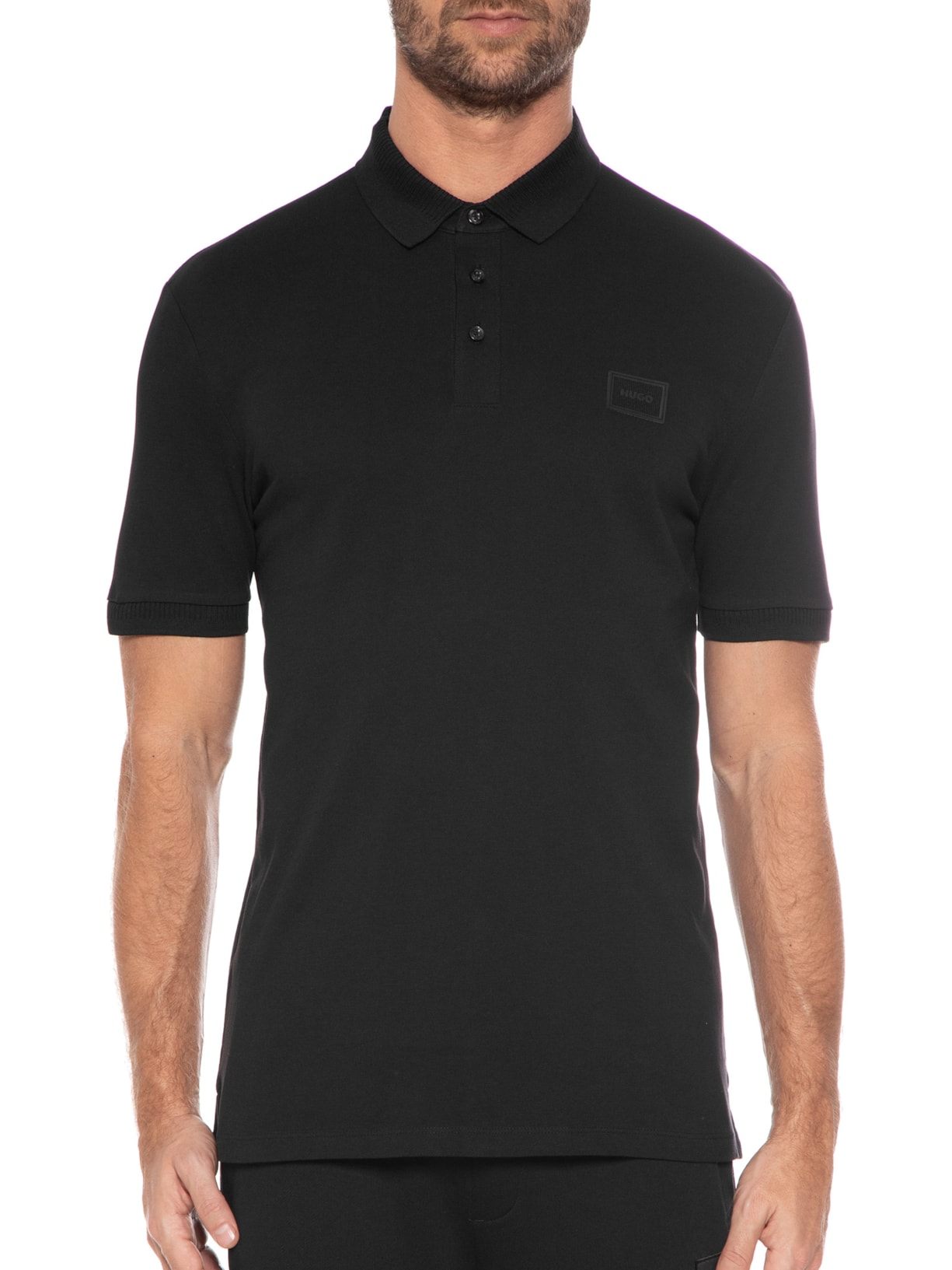 Polo Masculina Dereso Preto Hugo