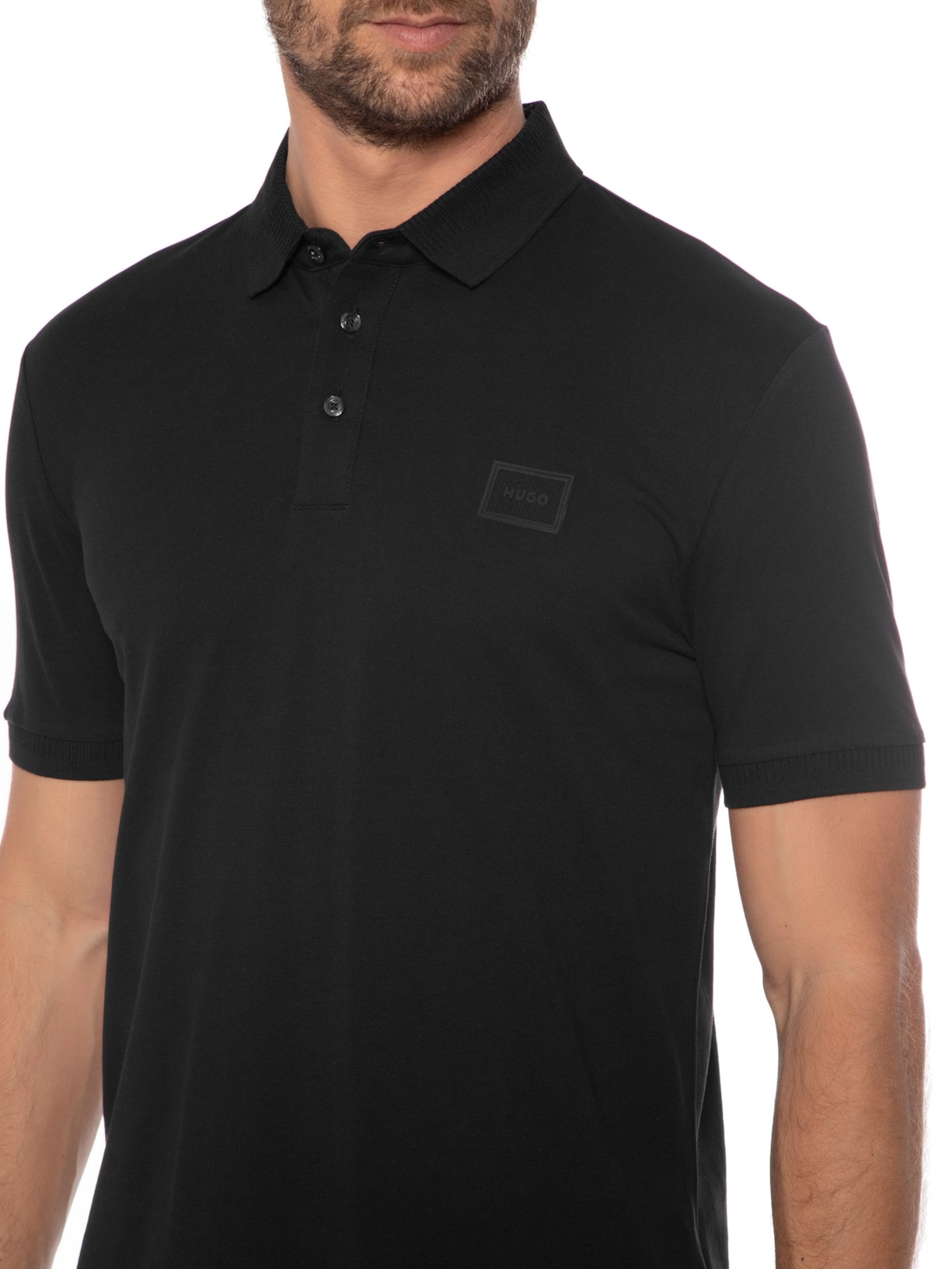 Polo Masculina Dereso Preto Hugo