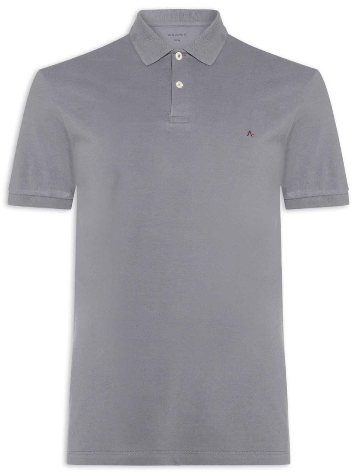 Polo Masculina Detalhe Interno Cinza Aramis