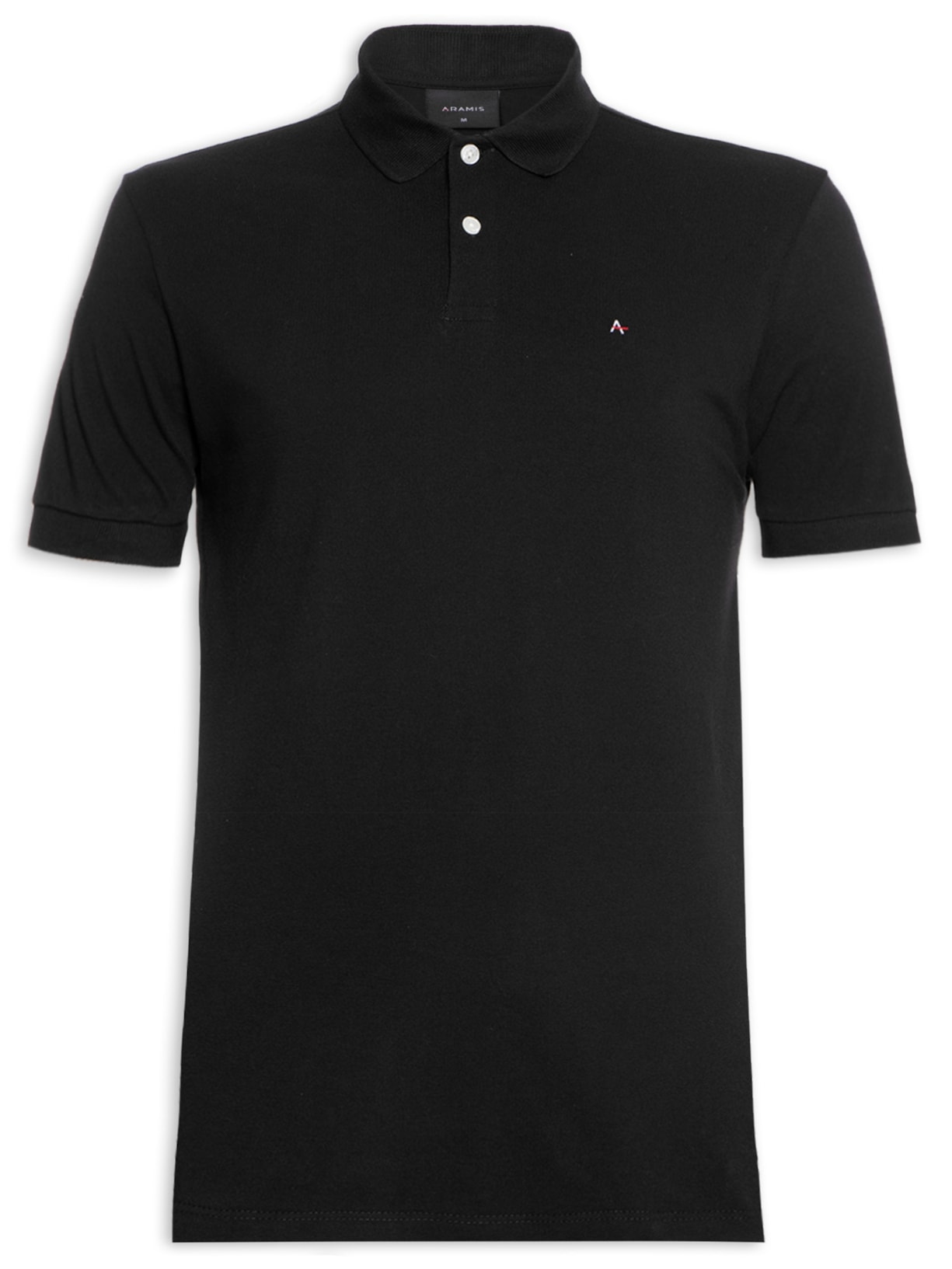 Polo Masculina Detalhe Interno - Preto