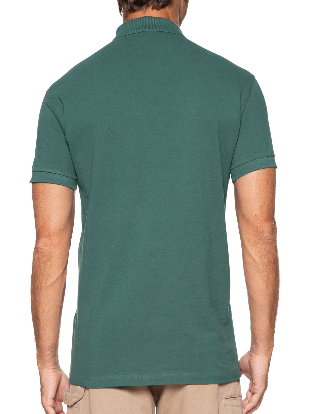 Polo Masculina Detalhe Interno Verde Aramis